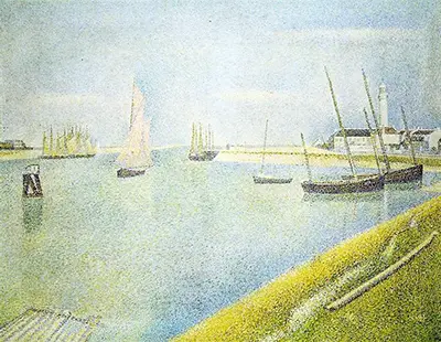 The Channel at Gravelines, in the Direction of the Sea Georges Seurat